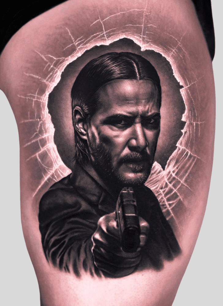 John Wick Tattoo Figure