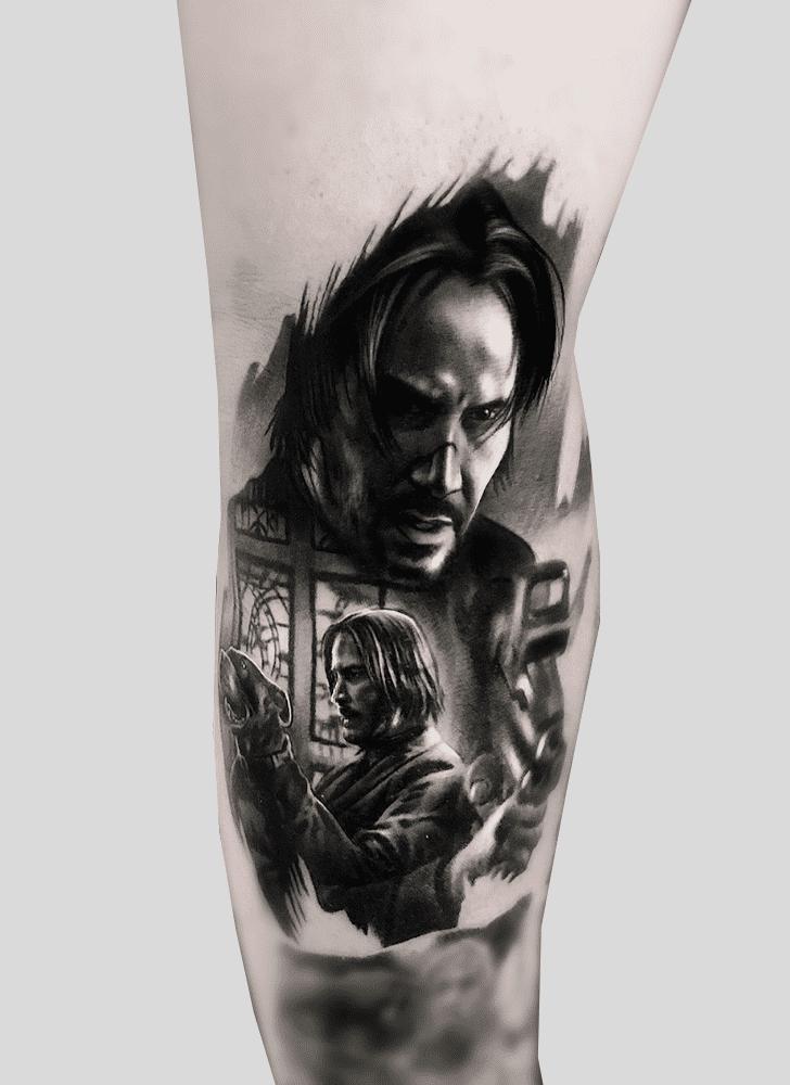 John Wick Tattoo Shot