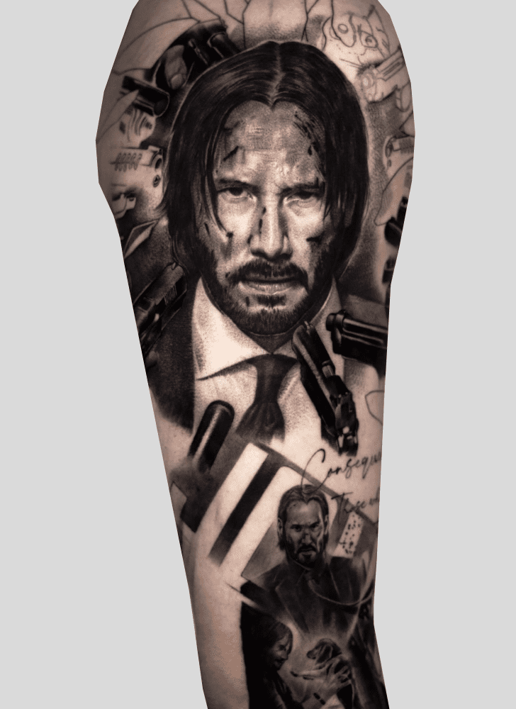 John Wick Tattoo Portrait