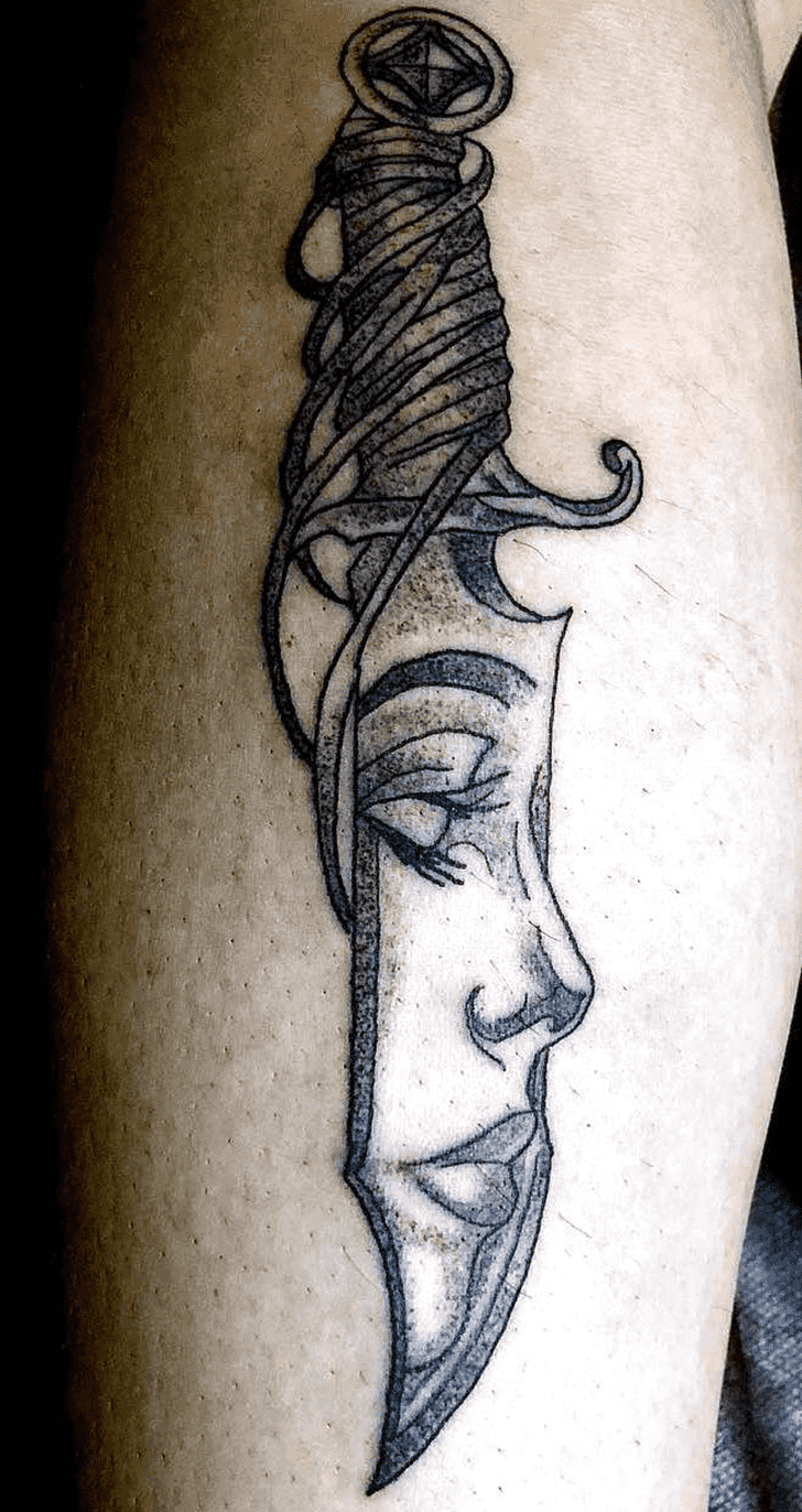 Knife Tattoo Portrait