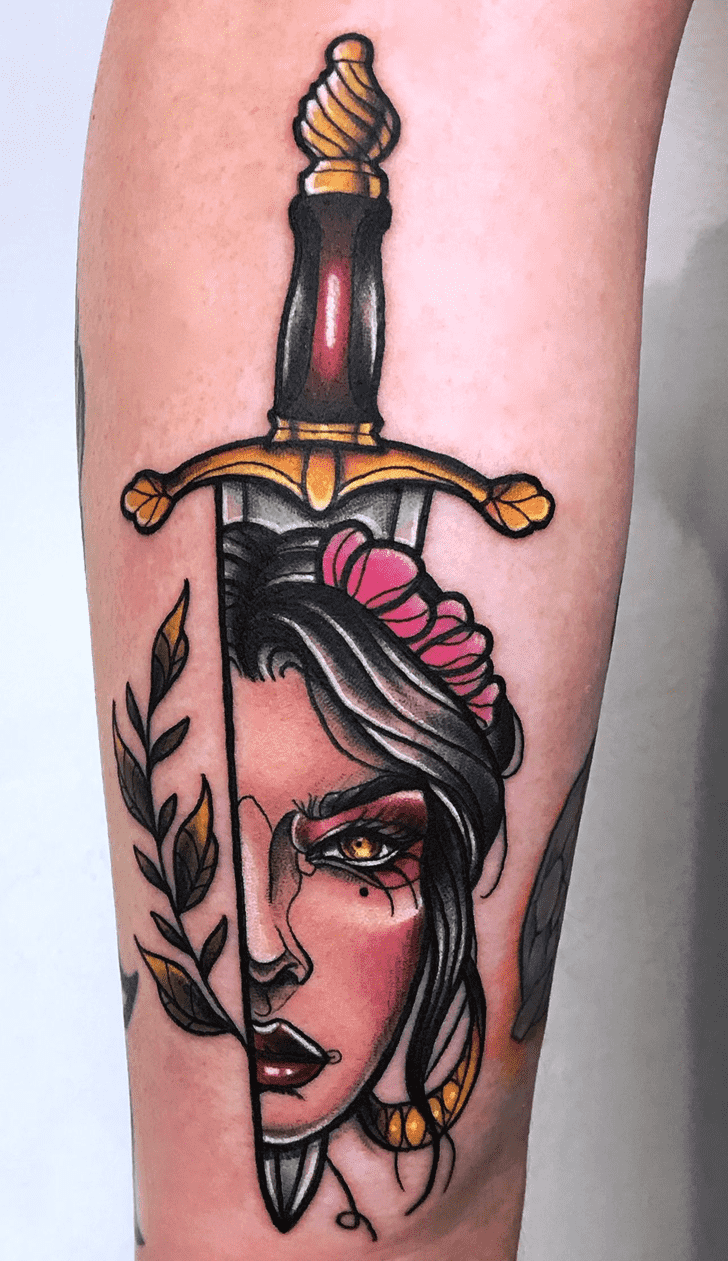 Knife Tattoo Photograph