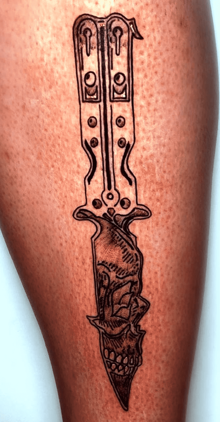 Knife Tattoo Ink