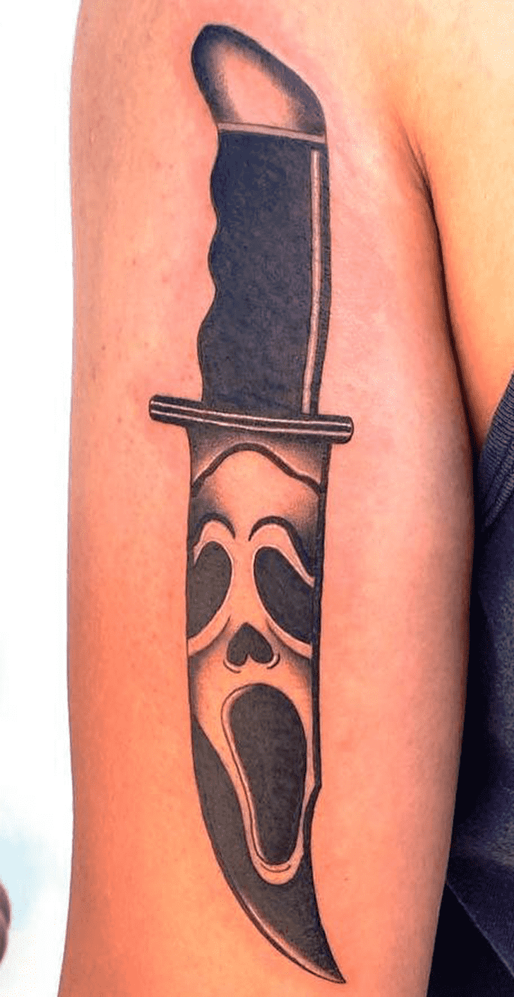 Knife Tattoo Shot