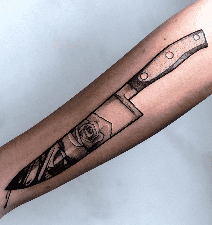 Knife Tattoo Portrait