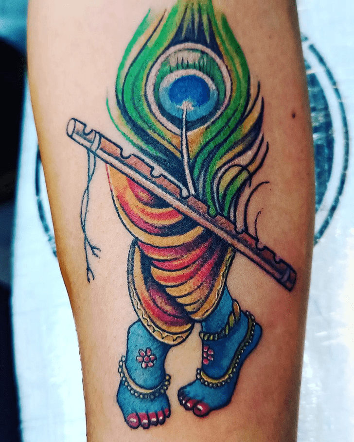 Krishna Tattoo Design Image