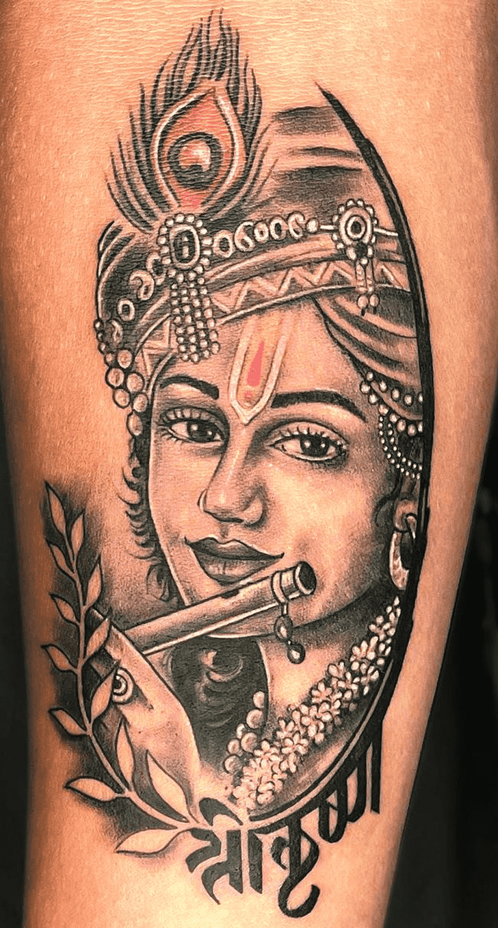 Krishna Tattoo Design Image