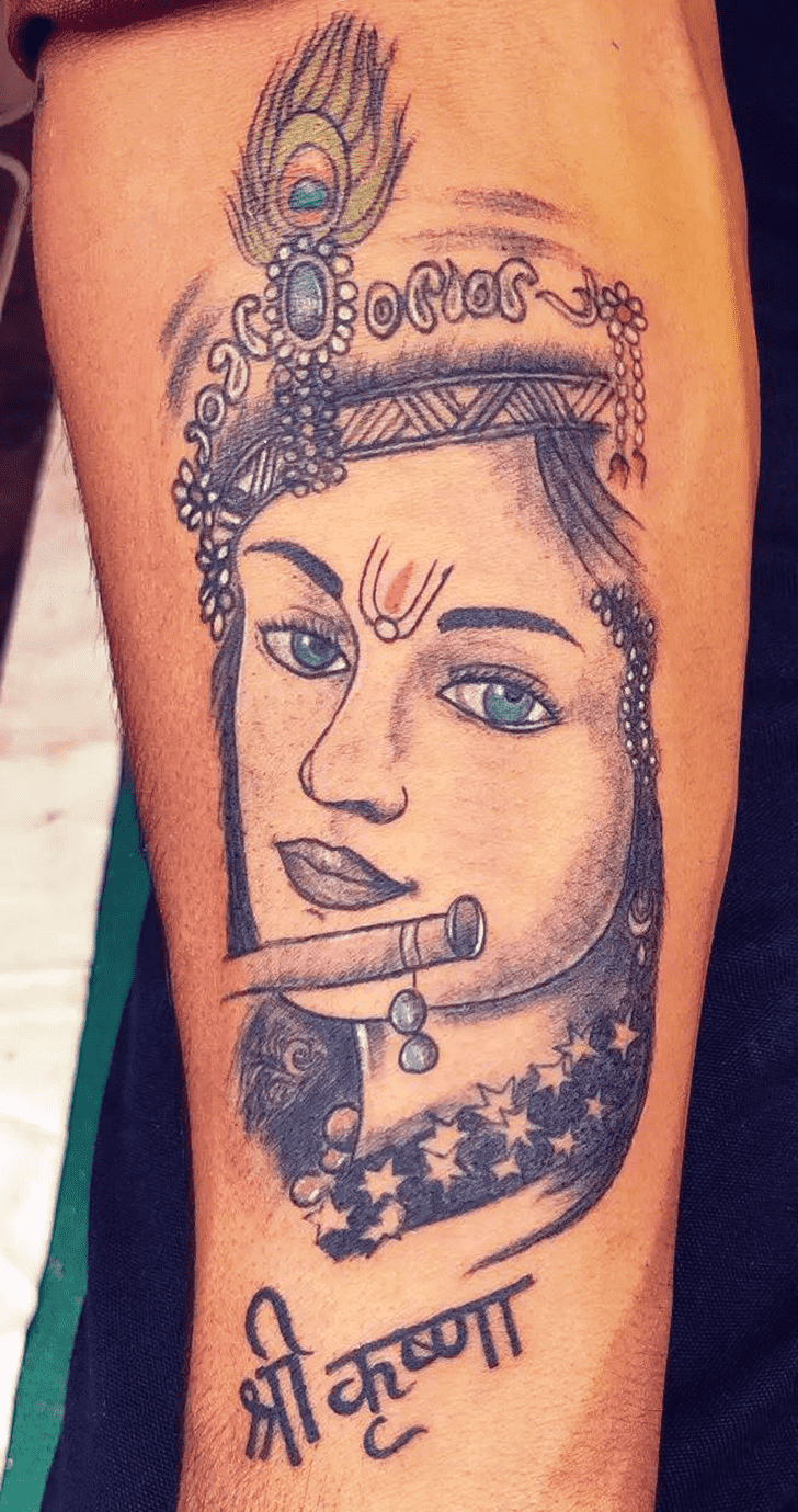 Krishna Tattoo Figure