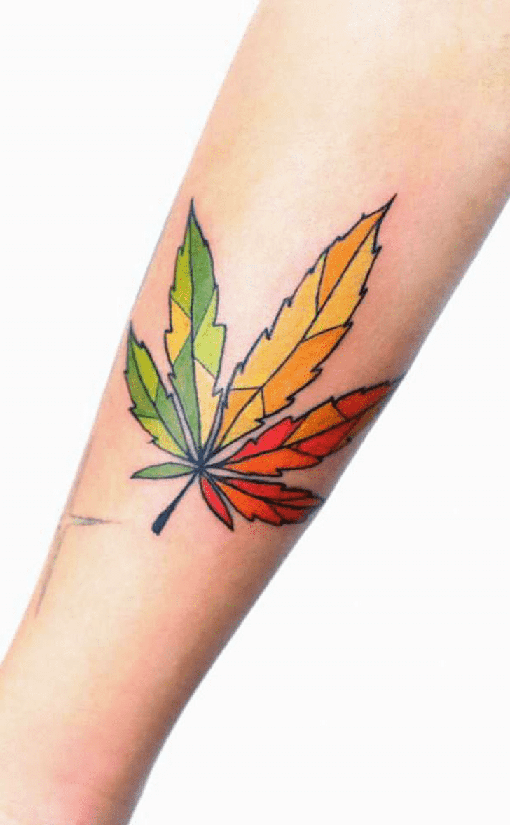 Leaf Tattoo Figure