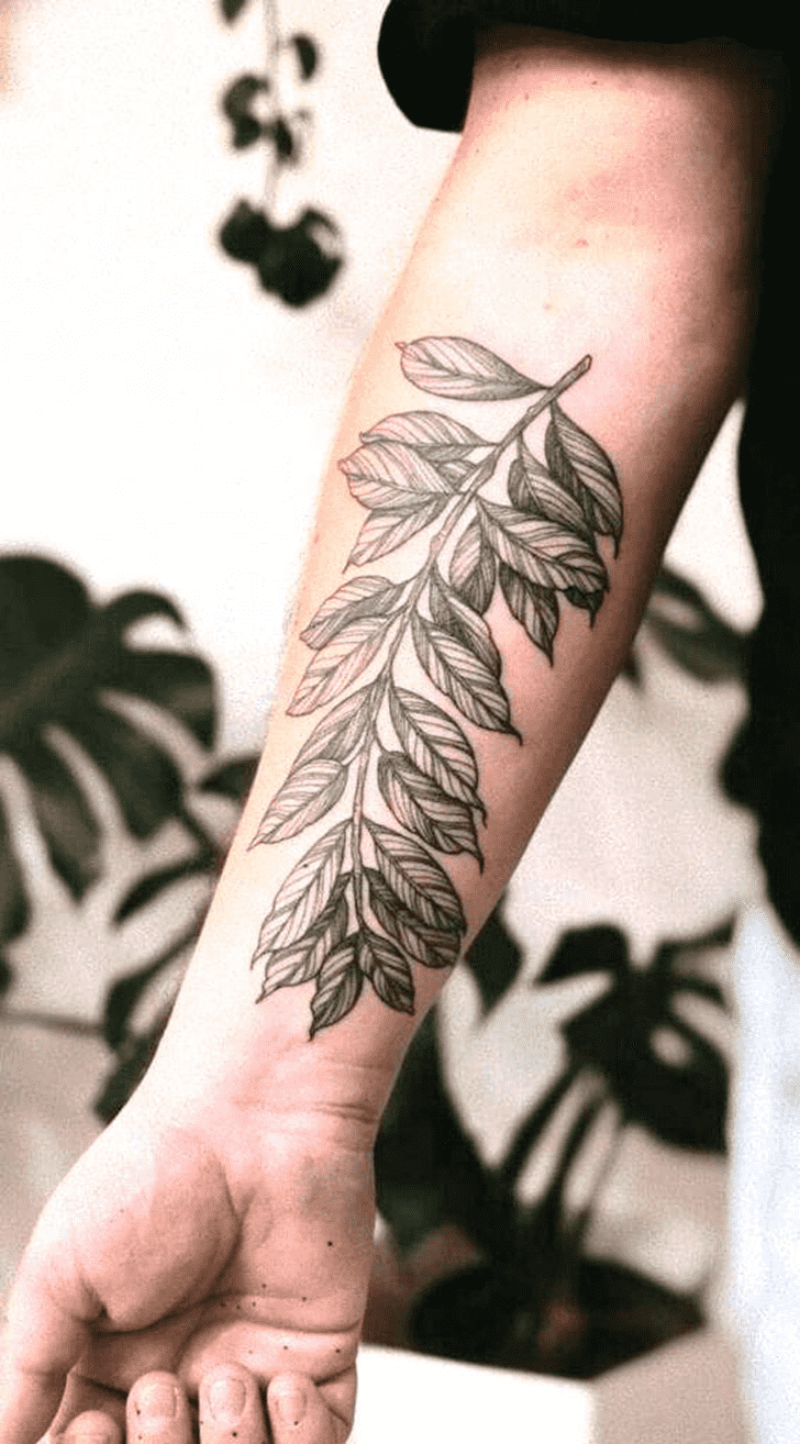 Leaf Tattoo Portrait