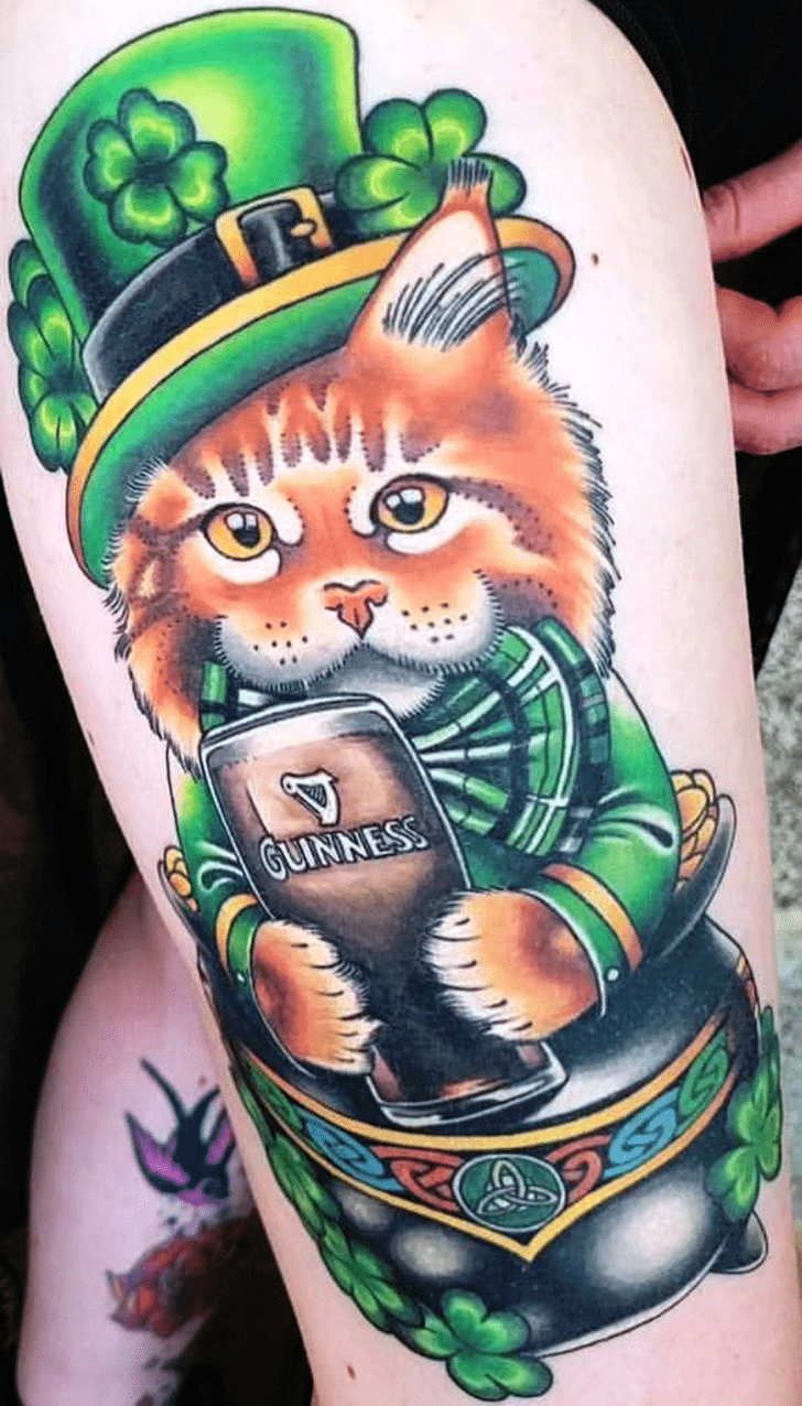 Leprechaun Tattoo Figure