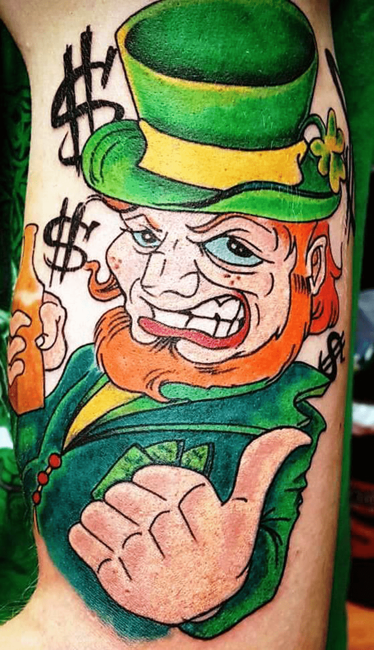 Leprechaun Tattoo Figure