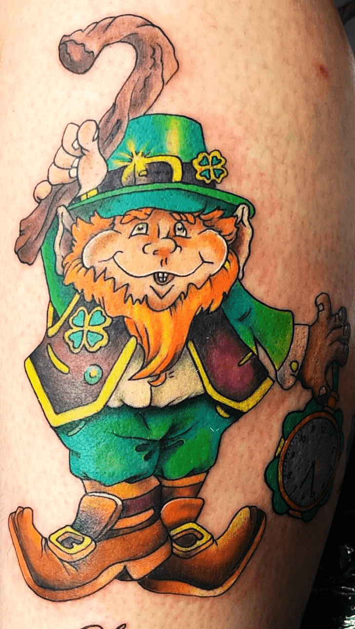 Leprechaun Tattoo Figure