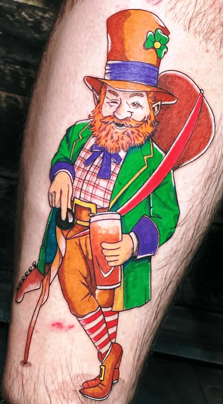 Leprechaun Tattoo Design Image