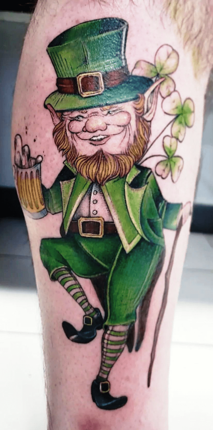 Leprechaun Tattoo Figure