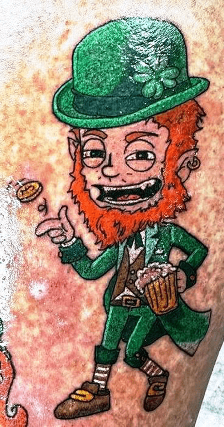 Leprechaun Tattoo Portrait