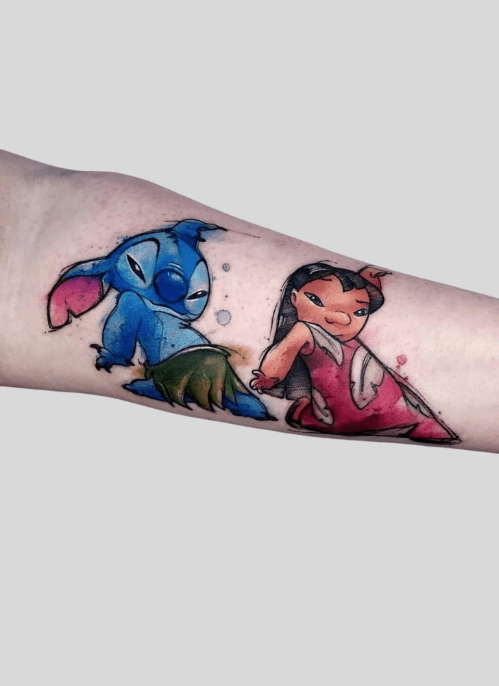 Lilo And Stitch Tattoo Photograph