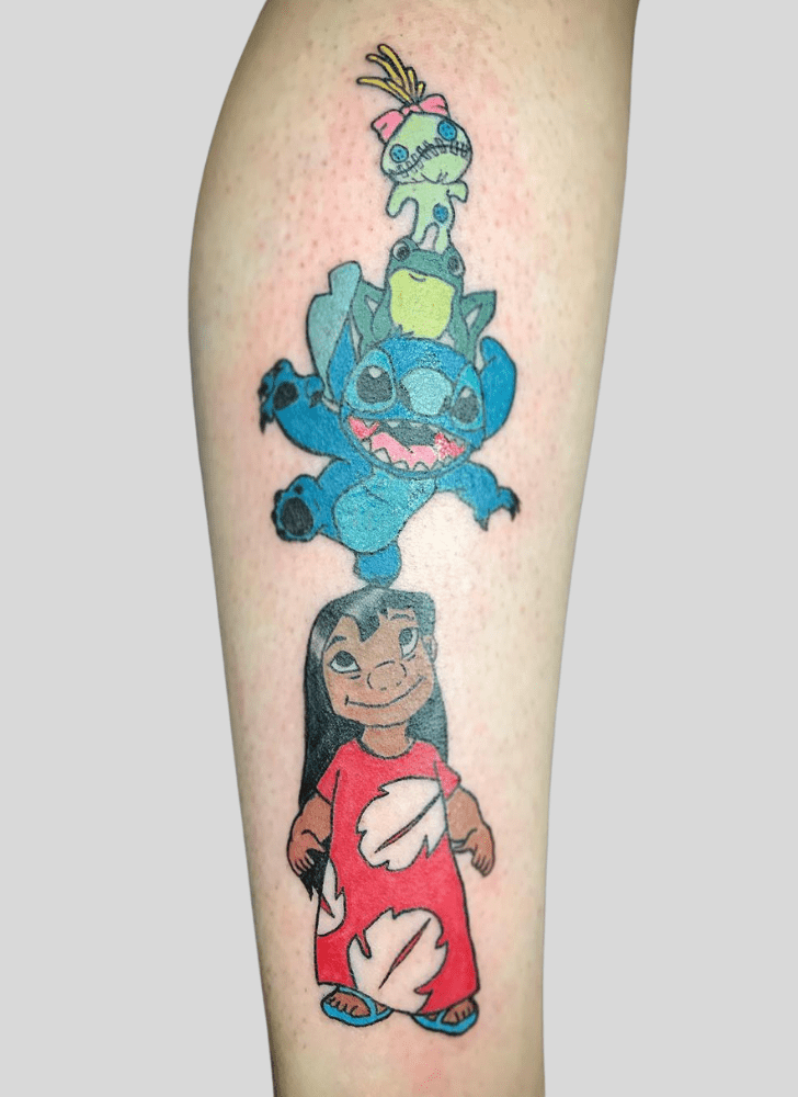 Lilo And Stitch Tattoo Portrait