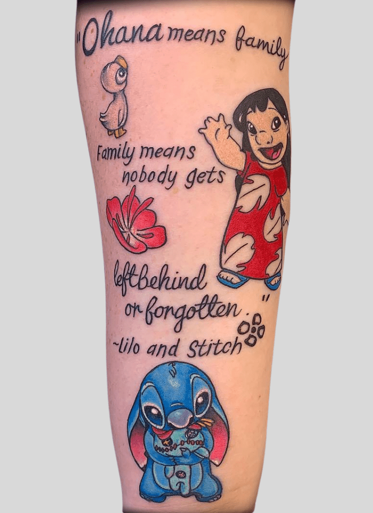 Lilo And Stitch Tattoo Figure