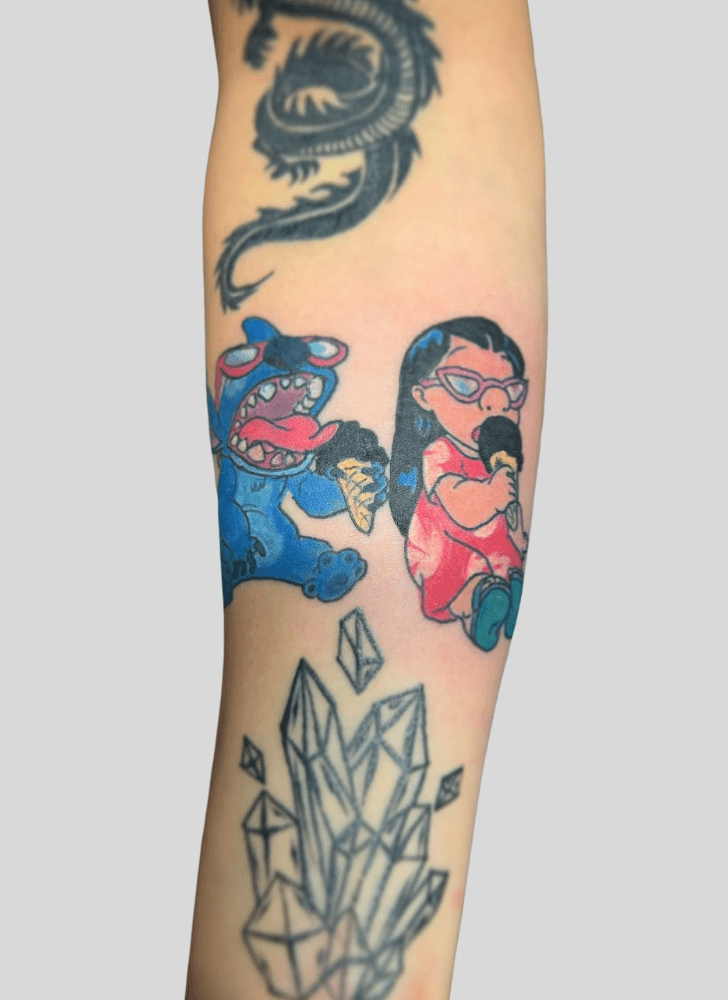 Lilo And Stitch Tattoo Portrait