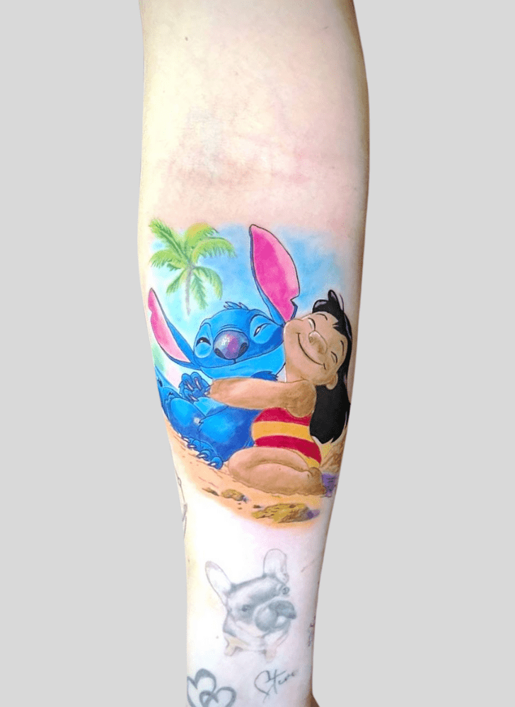 Lilo And Stitch Tattoo Design Image