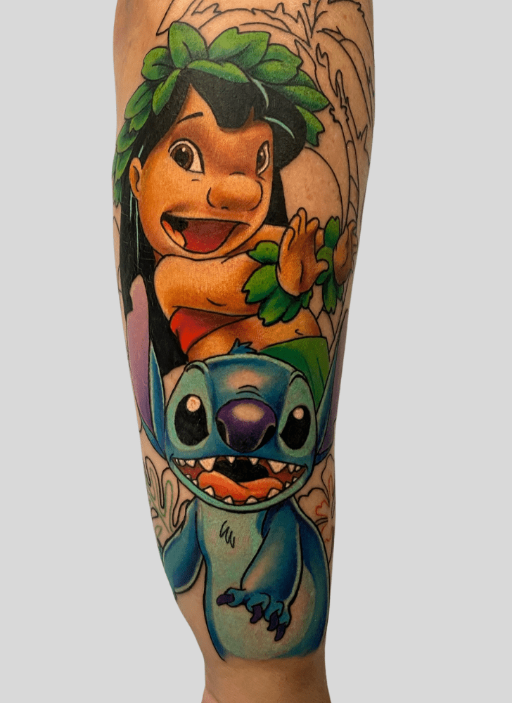 Lilo And Stitch Tattoo Figure