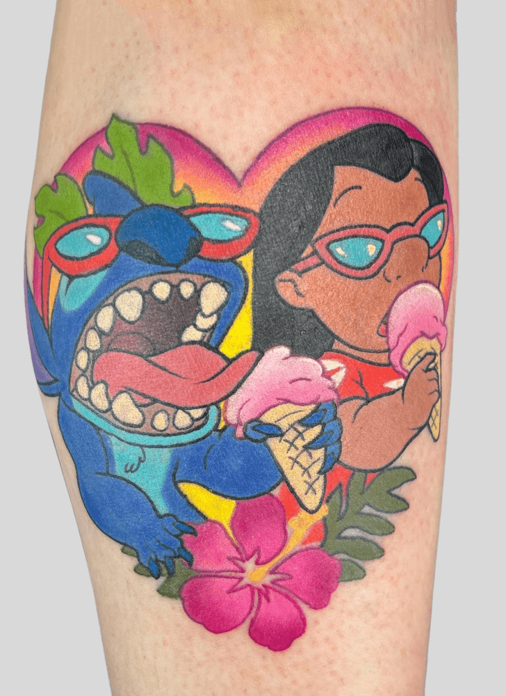 Lilo And Stitch Tattoo Photograph