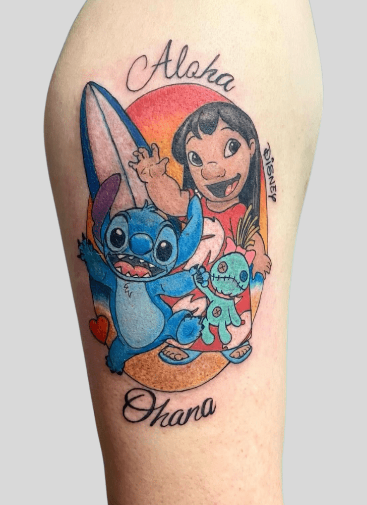 Lilo And Stitch Tattoo Portrait