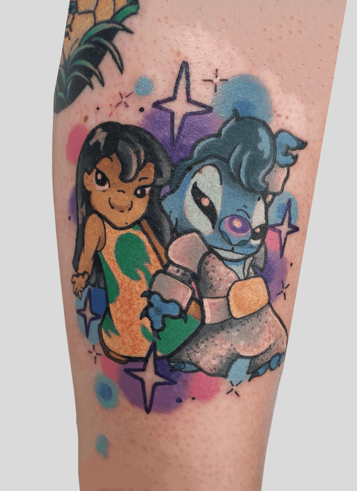 Lilo And Stitch Tattoo Design Image