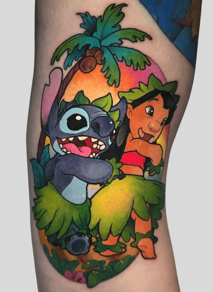 Lilo And Stitch Tattoo Figure