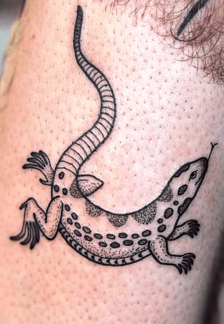 Lizard Tattoo Figure