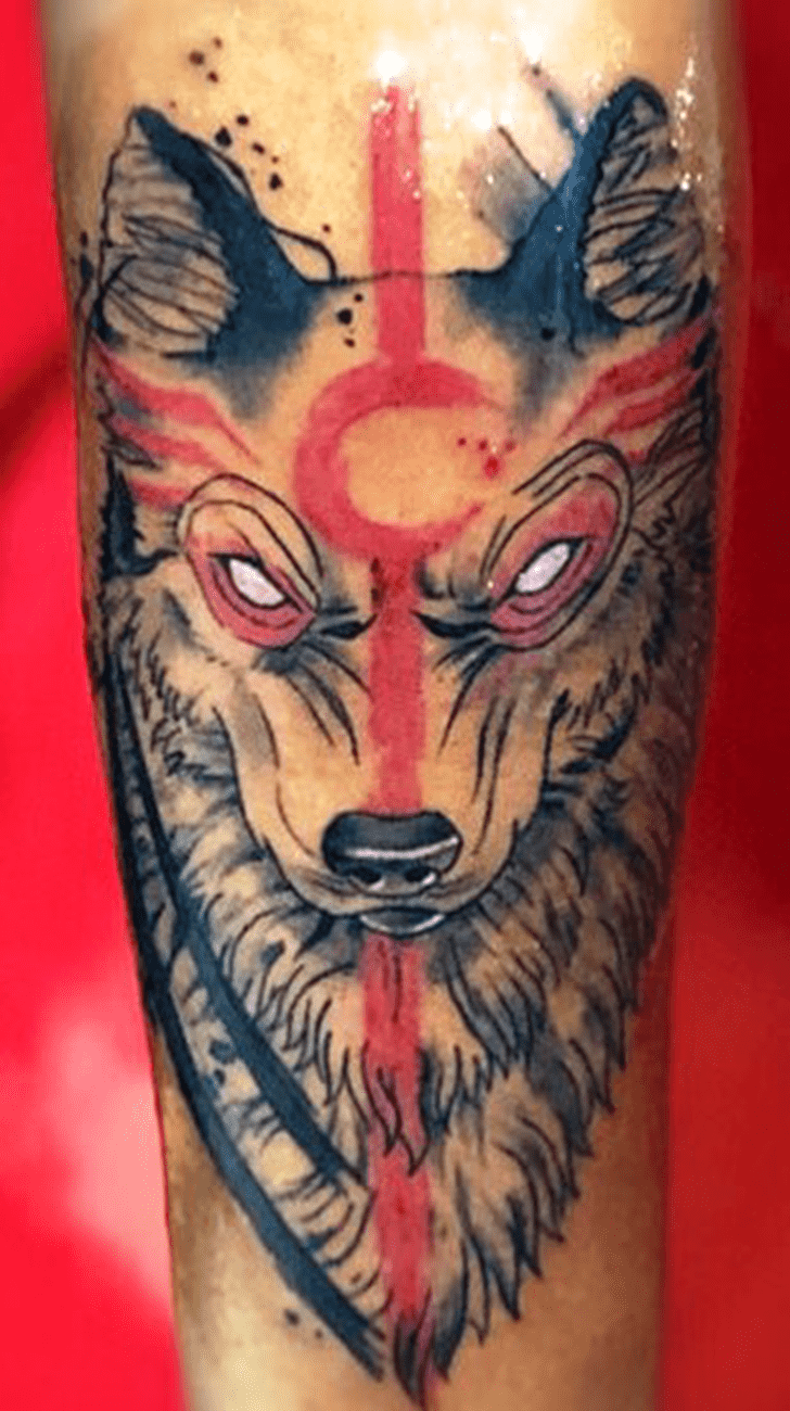 Lone Wolf Tattoo Photograph