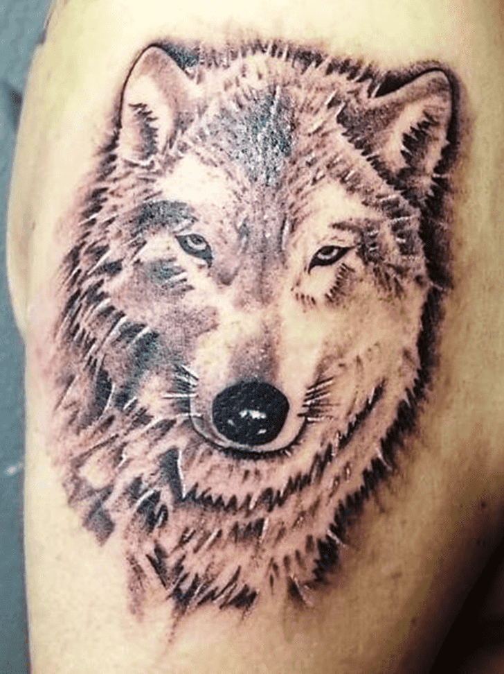 Lone Wolf Tattoo Portrait