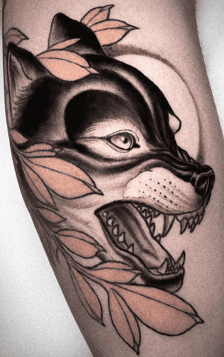 Lone Wolf Tattoo Photograph