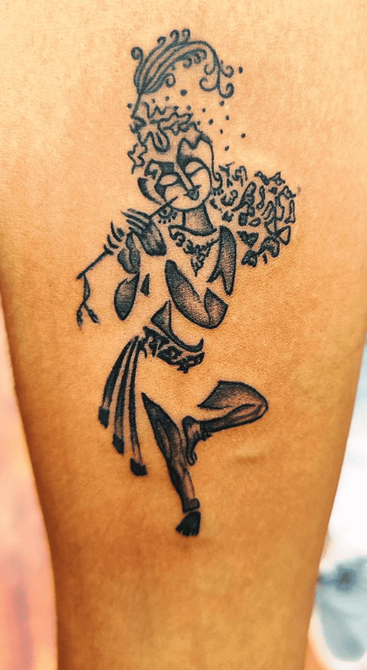 Lord Krishna Tattoo Portrait