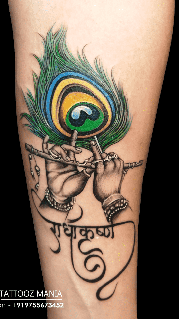 Lord Krishna Tattoo Photograph