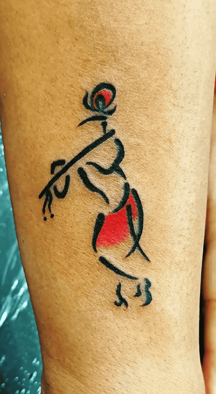 Lord Krishna Tattoo Ink