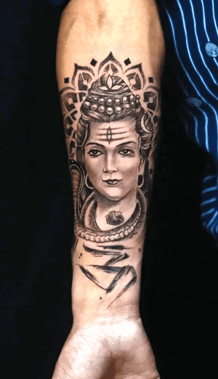 Mahadev Tattoo Portrait