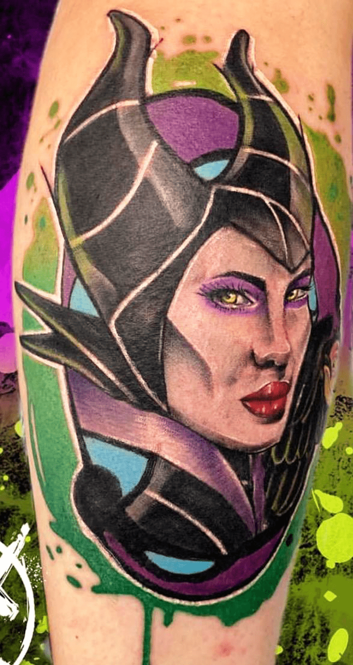 Maleficent Tattoo Figure