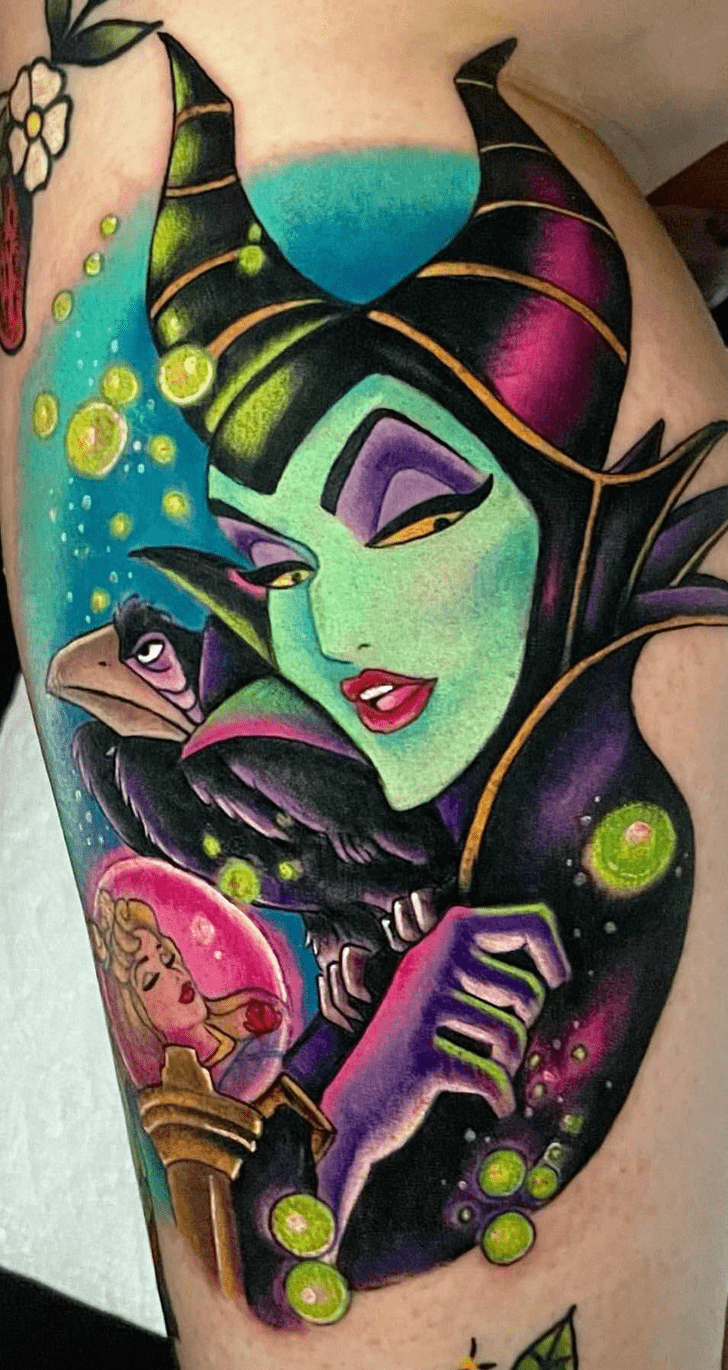 Maleficent Tattoo Portrait