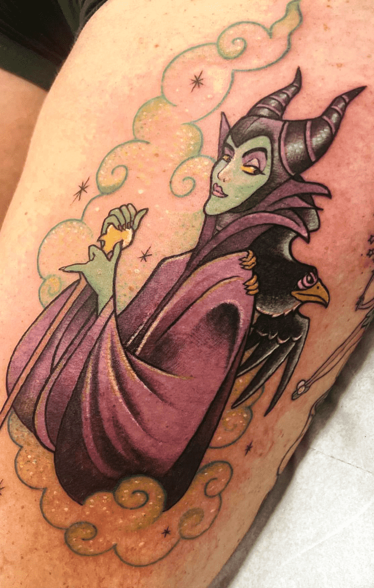 Maleficent Tattoo Shot