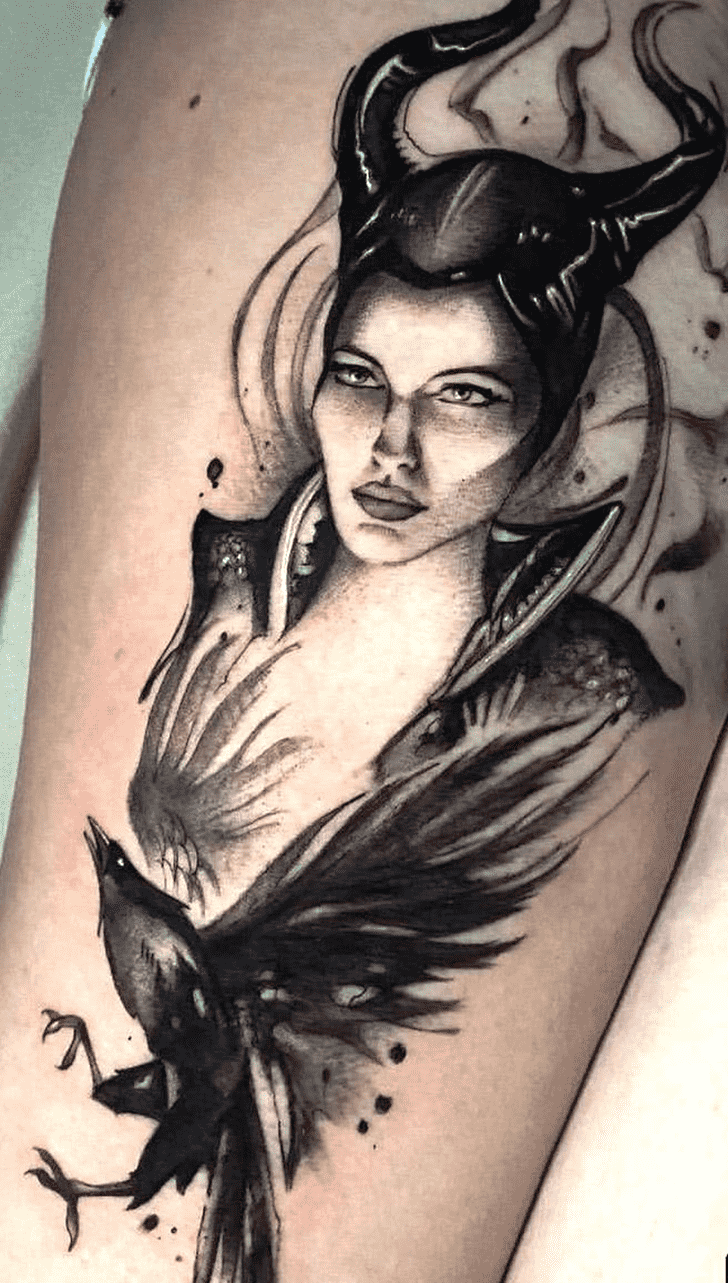 Maleficent Tattoo Portrait