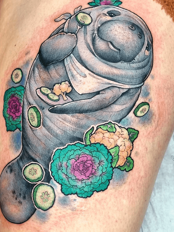 Manatee Tattoo Design Image