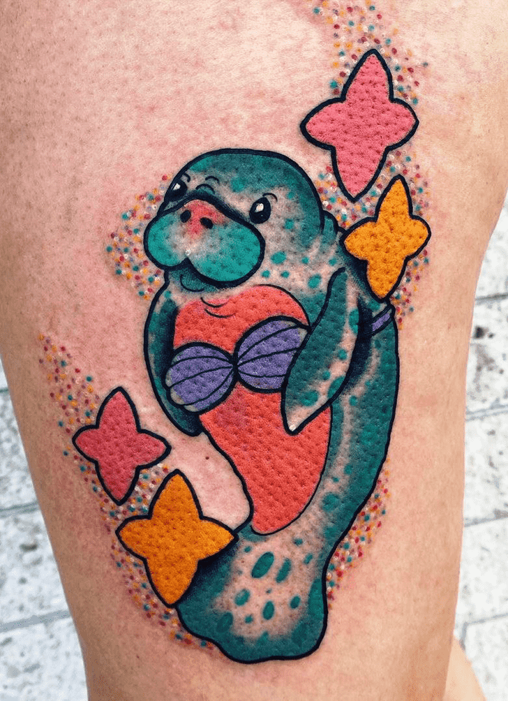 Manatee Tattoo Figure