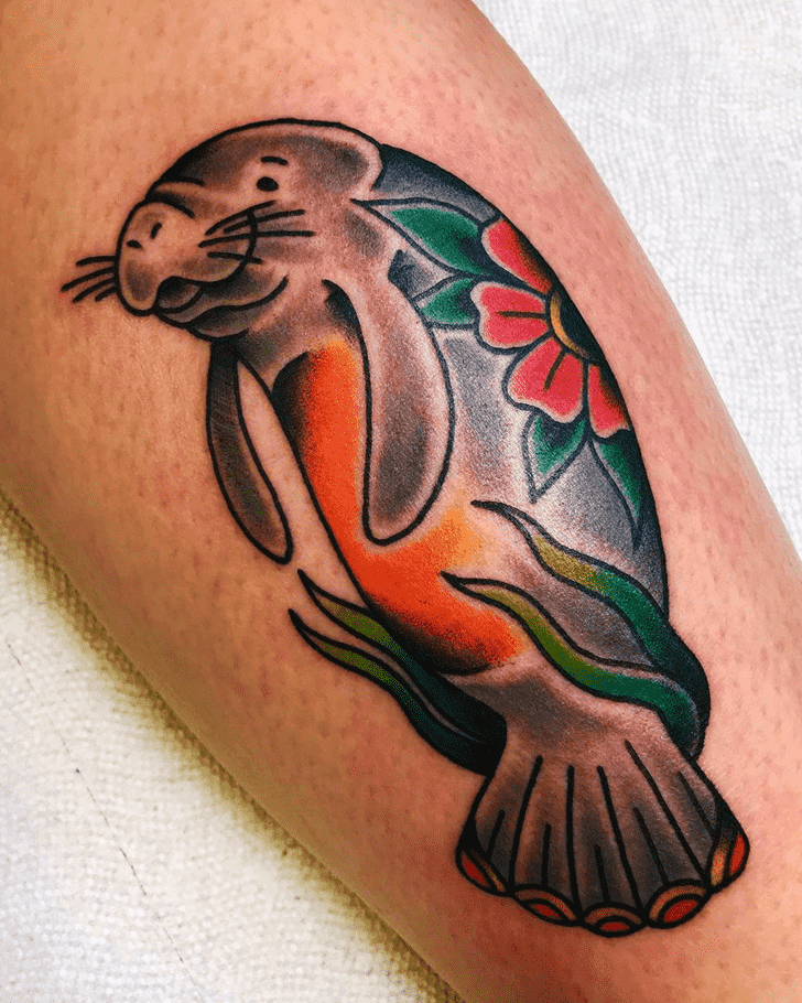 Manatee Tattoo Design Image