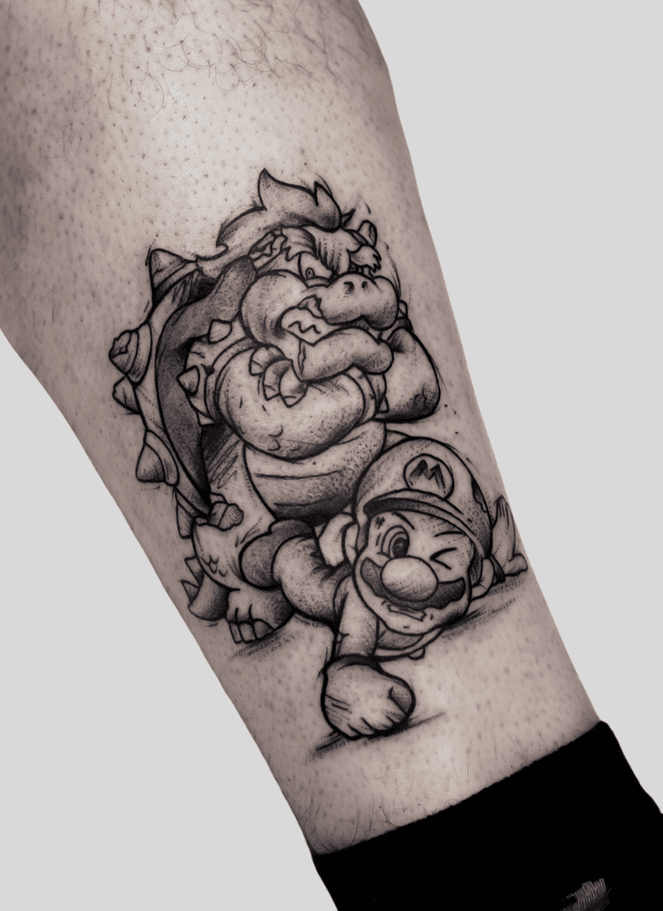 Mario Tattoo Photo