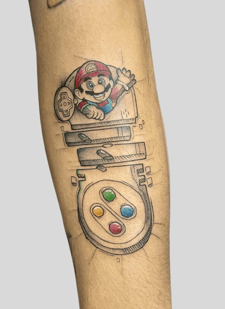 Mario Tattoo Shot