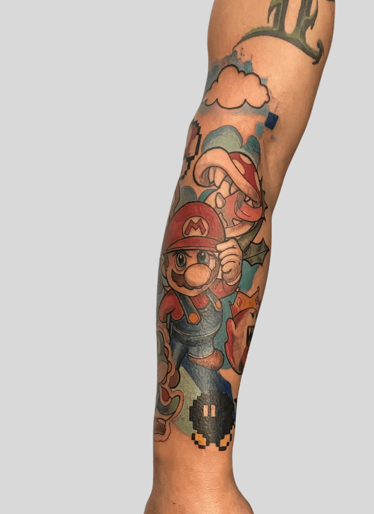 Mario Tattoo Photo