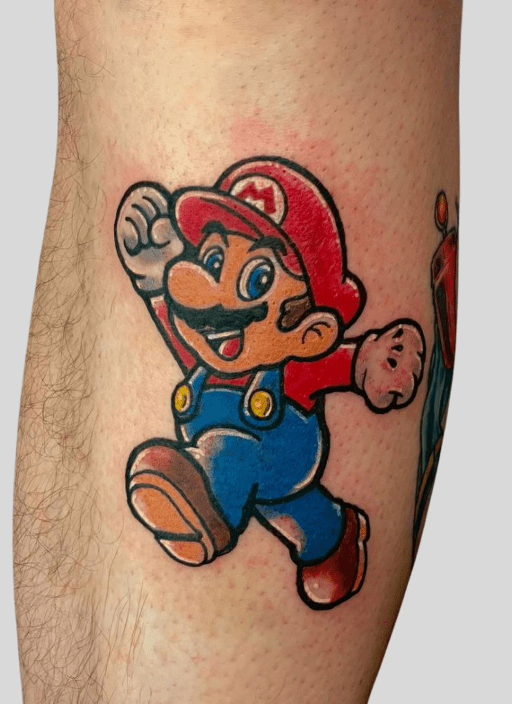 Mario Tattoo Photograph