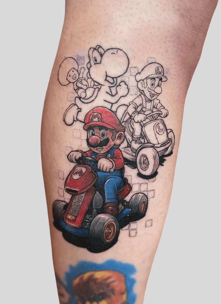 Mario Tattoo Figure