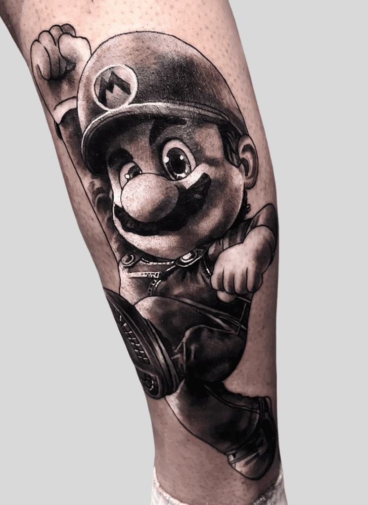 Mario Tattoo Design Image